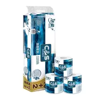 洁柔 蓝面子卷纸4层140g一提12卷