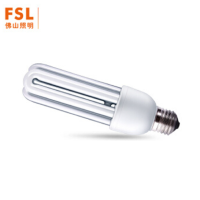 佛山照明(FSL)U型高亮大功率灯泡E27螺口E27/3U/日光18W佛山照明单个装