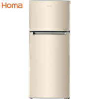 奥马(Homa) BCD-130GN 130升 双门冰箱家用 大冷藏双开门电 冰箱小型冰箱