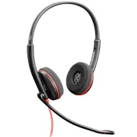 缤特力 (Plantronics)C3220头戴式呼叫中心客服办公耳机 话务电销耳麦 电话会议耳麦(USB线控直连电脑)