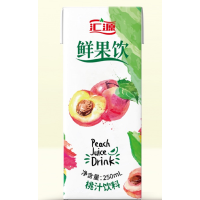 汇源鲜果饮桃汁味250ML