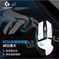 罗技(Logitech) 鼠标 有线鼠标 游戏鼠标 人体工程学 电竞白色 6400DPI