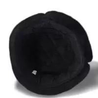 谐晟 户外防寒帽 加绒棉帽防风护耳工作帽 冬季寒区执勤保暖帽 黑色棉帽 1个(10个起订)