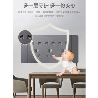 德力西 墙壁插座 CD821系列 154型 三位 10A 220V(个)