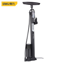 得力(deli) DL-QT002 多功能高压打气筒 山地自行车电动车摩托车篮球足球通用 带气压表