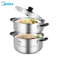 美的(Midea) 26cm不锈钢双层蒸锅-MP-ZG26Z01