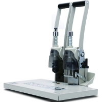 得力 省力型单据打孔机3885 财务凭证装订机 自动断电保护