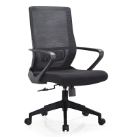 沃灏电脑椅办公椅职员转椅职员椅人体工学椅子老板椅子撑腰网椅座椅带脚踏舒适透气夏季不闷热