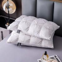 羽绒枕一对装五星级酒店专用枕头枕芯白鹅绒枕家用护颈椎枕助睡眠