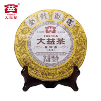 大益2012年金针白莲熟茶357g(201批次)云南七子饼茶