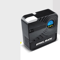 铁将军(steel mate)迷你车载充气泵汽车打气泵车用12v电动便携式应急轮胎充气泵 数显充气泵P05