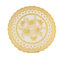 PVC欧式烫金杯垫花瓶垫 直径38cm A款 2个装