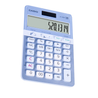 卡西欧(CASIO)JS-40B粉蓝色计算器