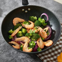 绿源绿膳(lvyuanlvshan)麦饭石不粘炒锅IS-16102(单位:个)