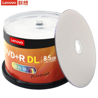 联想(Lenovo)DVD+R DL刻录光盘 8.5G台产档案可打印白面空白光盘 DVD+R DL(50片桶装) 桶装