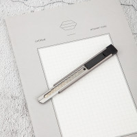 得力(deli)小号自锁美工刀 9mm裁纸刀/壁纸刀 2083 单位:把