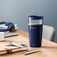 摩飞电器(Morphyrichards)便携式搅拌杯冲奶杯咖啡杯健身代餐粉杯MR9000蓝