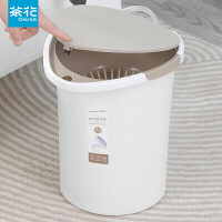 茶花1521精巧茶渣桶 茶水分离清洁收纳塑料卫生筒8.8L