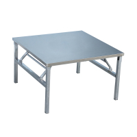 不锈钢折叠桌子方形简约耐用吃饭120*120*60