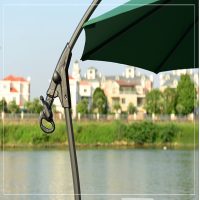霜叶 户外遮阳伞扳手款四骨2.5米(含注水底座)