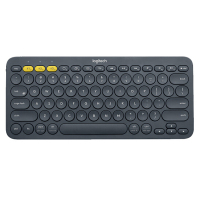 罗技 K380 蓝牙键盘 家用办公键盘 女性便携 超薄 笔记本键盘无线键盘 黑色