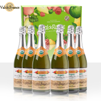 法国沃迪安Val De Rance无醇无酒精有机认证水蜜桃味汁起泡酒 750ml整箱装 原瓶进口