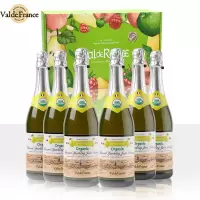 法国沃迪安Val De Rance无醇无酒精有机认证香梨味汁起泡酒 750ml整箱装 原瓶进口