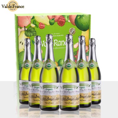 法国沃迪安Val De Rance无醇无酒精有机认证鲜花味汁起泡酒 750ml整箱装 原瓶进口