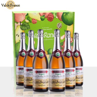 法国沃迪安Val De Rance无醇无酒精有机认证石榴味汁起泡酒 750ml整箱装 原瓶进口