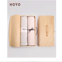 HOYO7293-素颜毛巾橡木礼盒两件套 (单位:套)