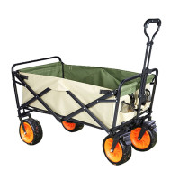 徽羚羊 户外可折叠营地小推车8寸 橄榄绿
