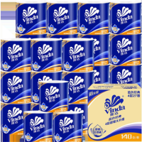 维达(Vinda)4层卷纸 27卷140g厕所纸家用卫生纸巾卷筒纸