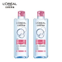 欧莱雅(L'OREAL)三合一卸妆洁颜水 倍润型 400ml*2 卸妆水 卸妆液 深层清洁 保湿舒缓