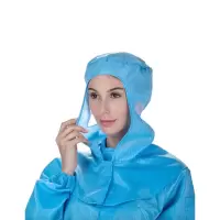 苏识 ST011 披肩帽 防静电披肩帽 车间工帽 防尘披肩帽 配连体服用防护披肩帽 均码 蓝色