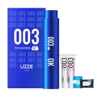 冈本0.03 组合②UZZE延时喷剂5ml+003润滑液15ml*2+湿巾10p+人体润滑液10p