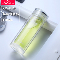 希印 XY-8810 双层高硼硅水晶玻璃杯 410ML