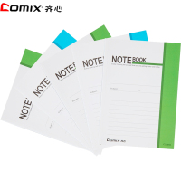 齐心(COMIX)C32080软面抄 5本装 58张32K 软面记事本子 记事本 记录本 会议本 办公用品 笔记本/记事