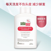 施 巴温和洗发液400ml 柔顺洗发露中干性孕妇适用 无硅油洗发水