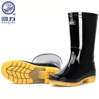 回力HXL807 雨鞋胶鞋 黑色中筒 39吗-46码 1双 (备注尺码)