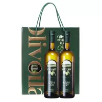 欧丽薇兰(olivoila) 纯正橄榄油简装礼盒 750ml*2 炒菜食用油橄榄油 RL