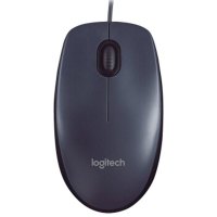 罗技(Logitech) 有线鼠标 M90 即插即用 舒适可靠 黑色