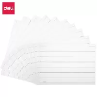 得力(deli) 8313 A4条纹透明文件袋 10只/包