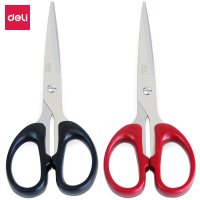 得力 6009 剪刀 手工剪纸刀 多功能尖头办公剪子 服装裁缝剪纸线头[10把装]