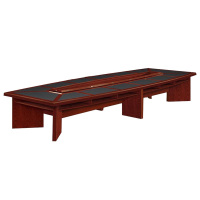 西泰油漆会议桌4.8米会议桌培训台XT124胡桃色