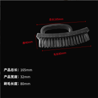 麦登斯众 工业钢丝刷子165mm 钢丝刷 文玩打磨刷清洁刷除锈去污工具