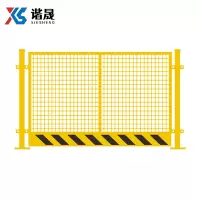 谐晟 基坑护栏网 工地施工围栏防护栏临边栅栏道路工程防护网建筑定型化护栏网 网片型黑黄色丝径2.5mm
