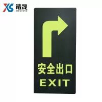 谐晟 PVC夜光地贴 消防通道标志牌疏散指示牌 15*30cm 加厚款 请备注