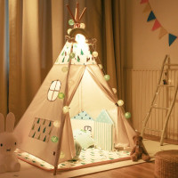 Tri-polar儿童帐篷室内游戏屋白色2.2*2.2*1.8m(杆长1.8米款)