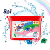 奥妙3合1洗衣凝珠单盒装50颗*2盒洗衣真三效 护色抑菌洁净 淡雅樱花香