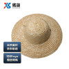 谐晟 农民草帽防晒帽遮阳帽工地帽田园风大沿草编帽草帽 原麦秆44-46cm